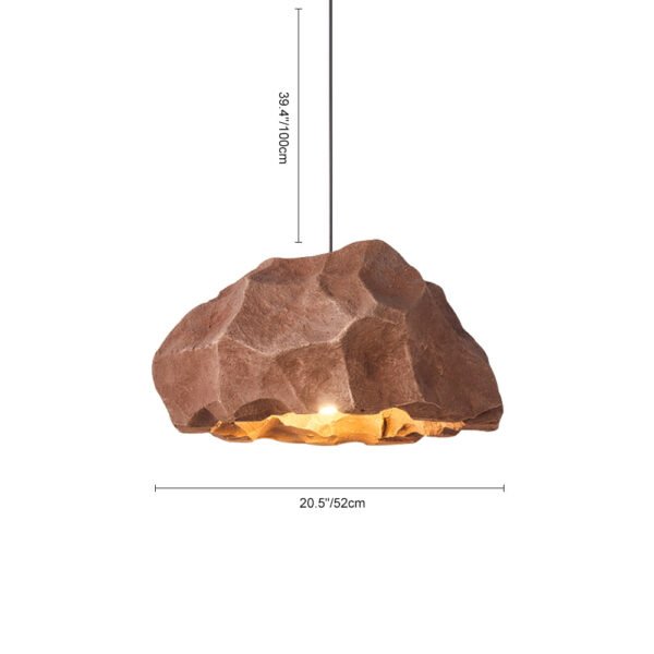 Nordic Stone Rock Design Pendant Light - Image 8