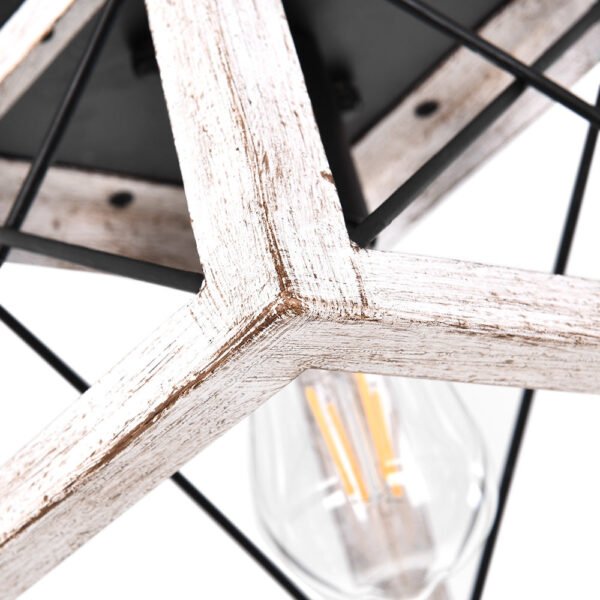 Farmhouse Square Flush Mount Ceiling Light - Image 8