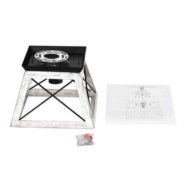 Farmhouse Square Flush Mount Ceiling Light - Image 10