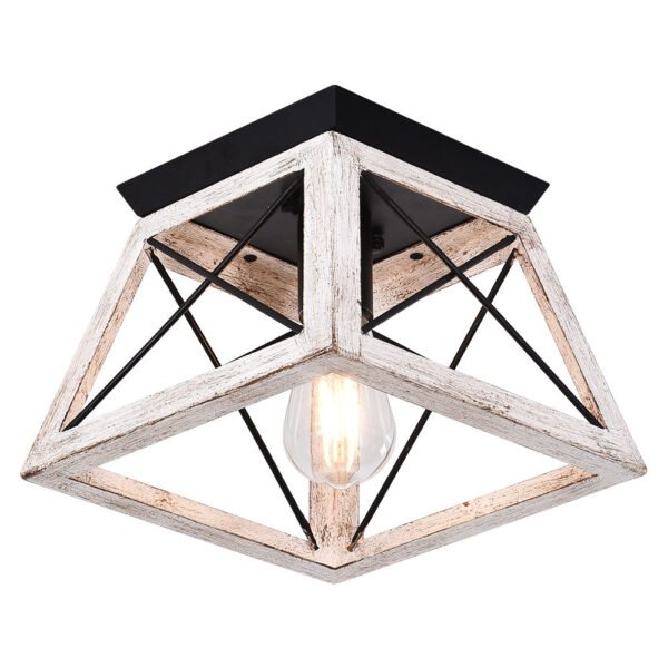 Farmhouse Square Flush Mount Ceiling Light - Image 4