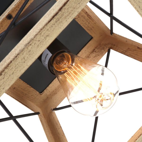 Farmhouse Square Flush Mount Ceiling Light - Image 6