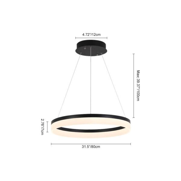 Modern Ring LED Pendant Light - Image 16