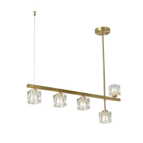 5-Light Crystal Shade Linear Ceiling Light - Image 6
