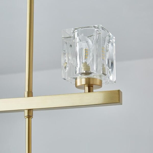 5-Light Crystal Shade Linear Ceiling Light - Image 8