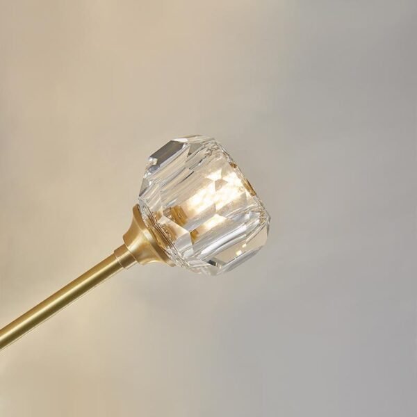 6-Light Crystal Shade Flush Mount Ceiling Light - Image 9