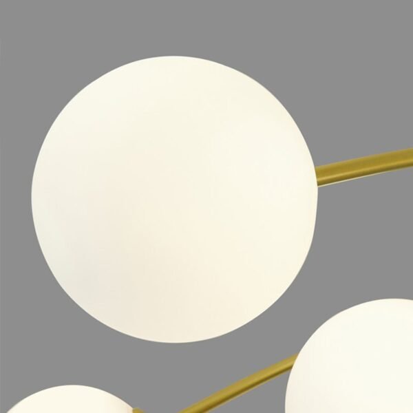 6 Light Glass Branching Sputnik Flush Mount Ceiling Light - Image 4