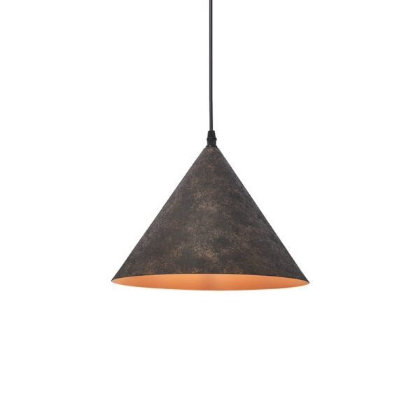 Black Carbon Steel Cone Pendant Light - Image 3
