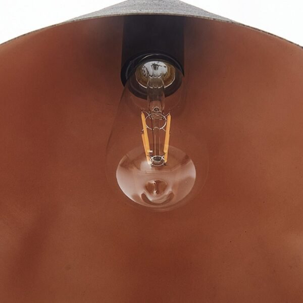 Black Carbon Steel Cone Pendant Light - Image 6