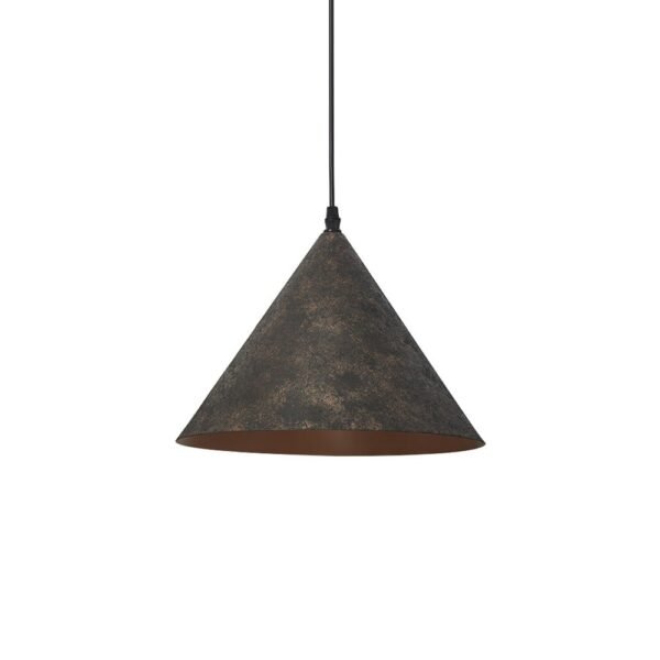 Black Carbon Steel Cone Pendant Light - Image 4
