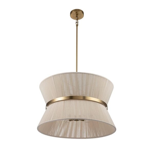 Modern Hourglass Tapered Drum Chandelier - Image 15