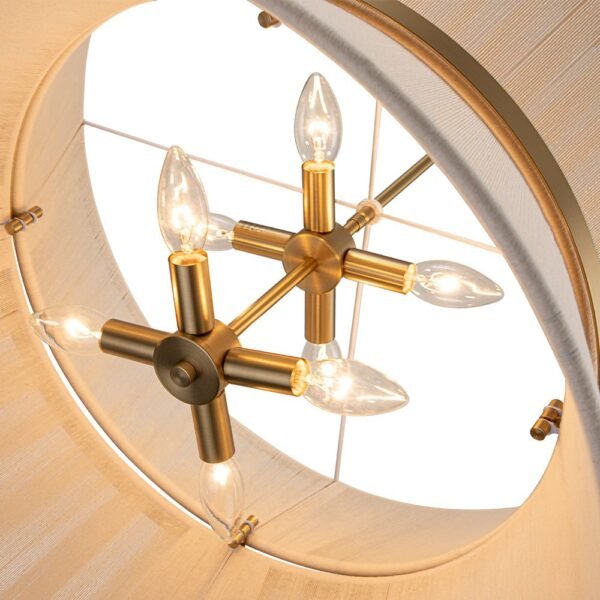 Modern Hourglass Tapered Drum Chandelier - Image 20