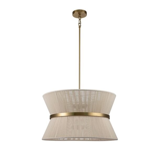 Modern Hourglass Tapered Drum Chandelier - Image 17