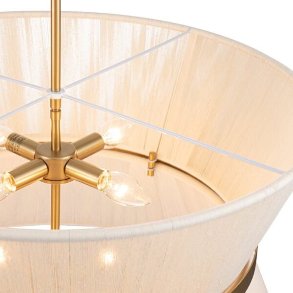 Modern Hourglass Tapered Drum Chandelier - Image 21