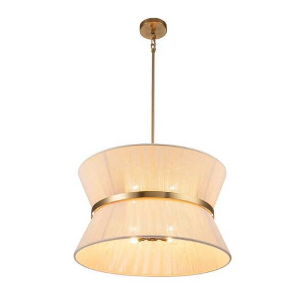 Modern Hourglass Tapered Drum Chandelier - Image 16