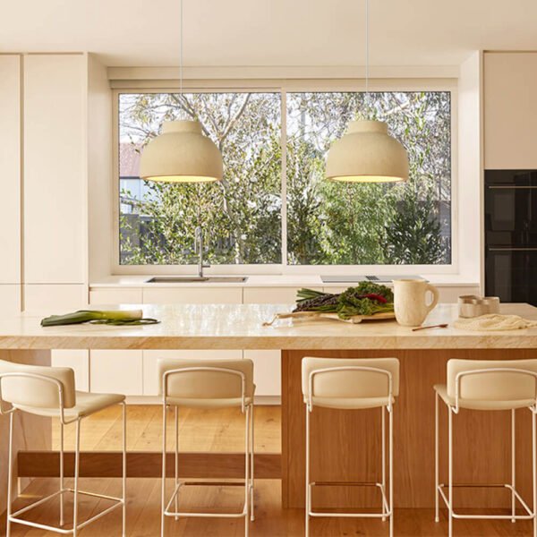 Bowl-Shaped Wabi-Sabi Pendant Lighting - Image 2