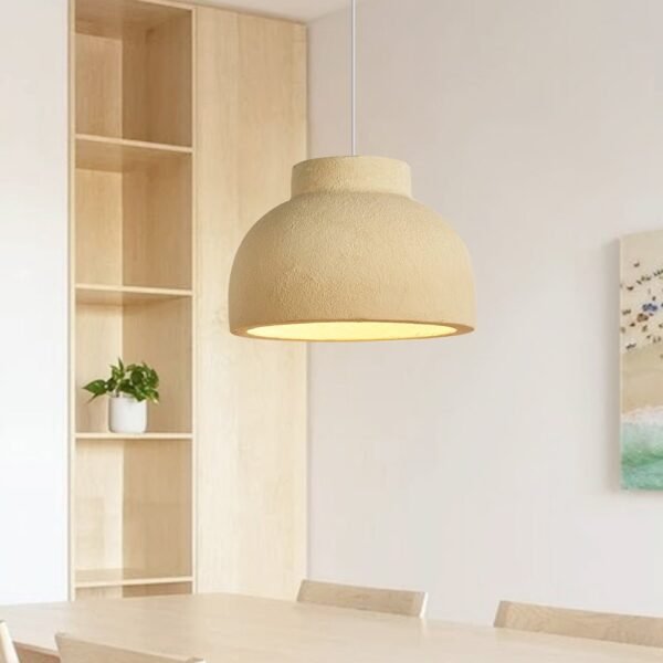 Bowl-Shaped Wabi-Sabi Pendant Lighting