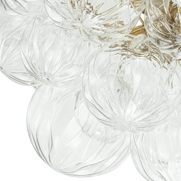 Cluster Petal Glass Bubble Semi Flush Chandelier - Image 14