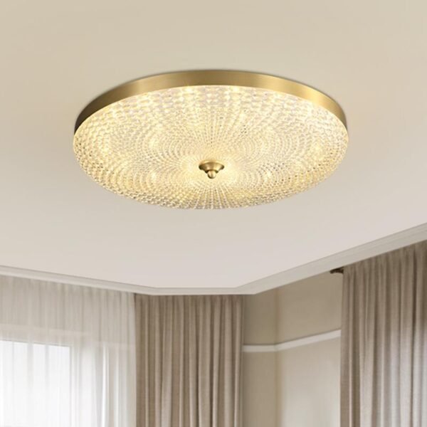 Copper & Metal & Acrylic LED Flush Mount Ceiling Light - Image 2