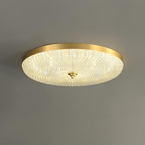 Copper & Metal & Acrylic LED Flush Mount Ceiling Light - Image 4