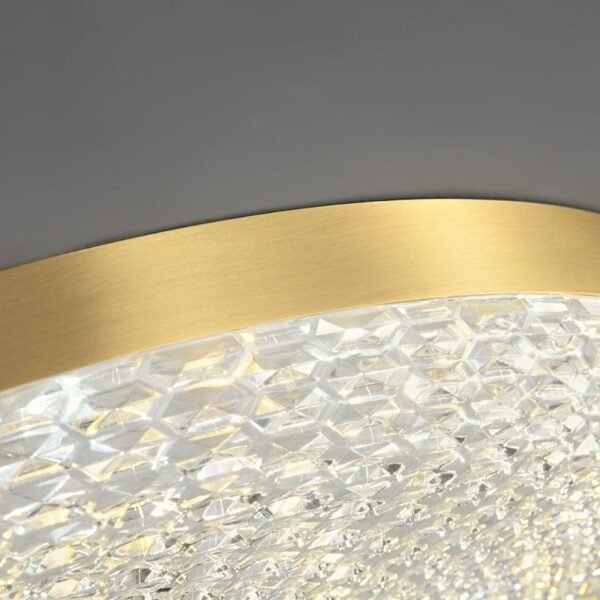 Copper & Metal & Acrylic LED Flush Mount Ceiling Light - Image 8