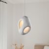 Creamy Eggshell Tone Pendant Light