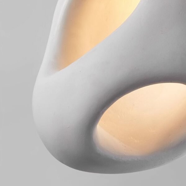 Creamy Eggshell Tone Pendant Light - Image 8