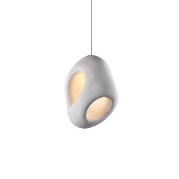 Creamy Eggshell Tone Pendant Light - Image 4