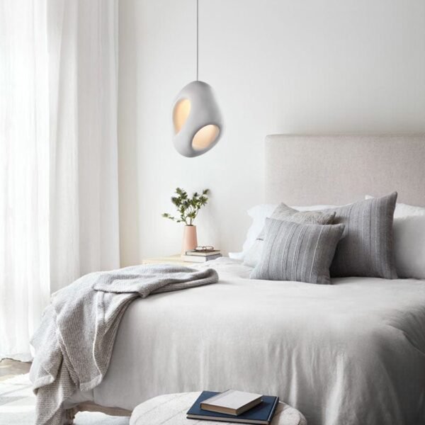 Creamy Eggshell Tone Pendant Light - Image 2