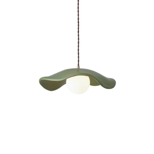 Curved Hat-Shade Ceramic Pendant Light - Image 10