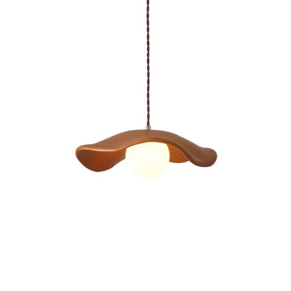 Curved Hat-Shade Ceramic Pendant Light - Image 11