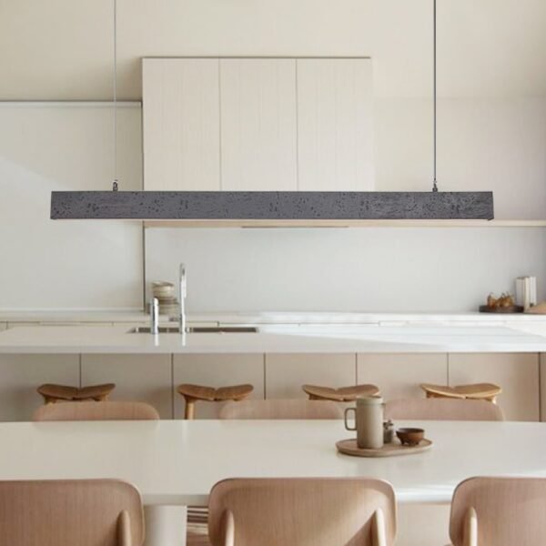 LED Concrete Linear Pendant Light - Image 2