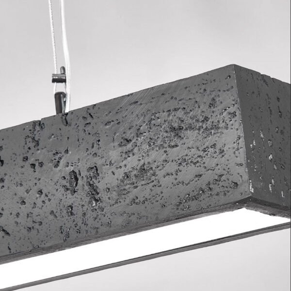 LED Concrete Linear Pendant Light - Image 10