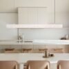LED Concrete Linear Pendant Light
