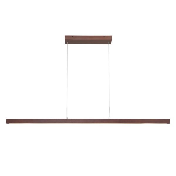 Minimalist LED Wooden Linear Chandelier - Image 8