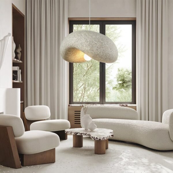 Minimalist Spots Imitation Roughcast Handmade Pendant Light - Image 5