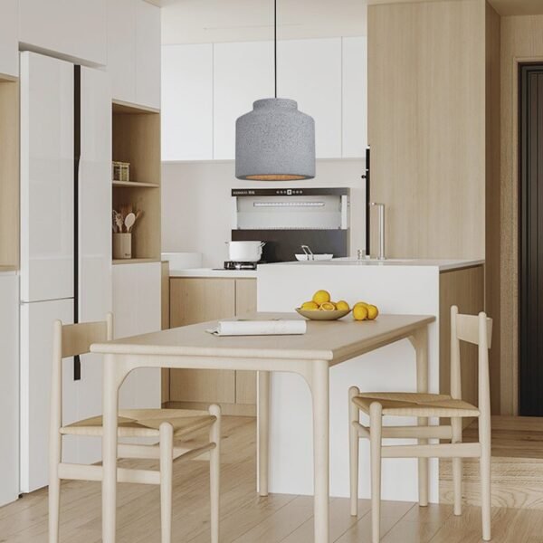Nordic Earthen Jar Style Cylinder Pendant Light - Image 3