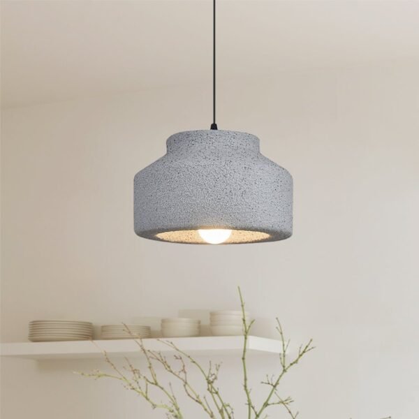 Nordic Earthen Jar Style Drum Pendant Light - Image 2
