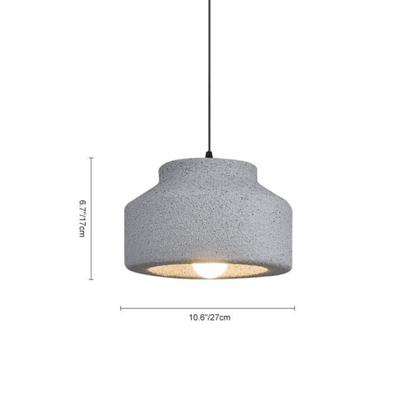 Nordic Earthen Jar Style Drum Pendant Light - Image 10