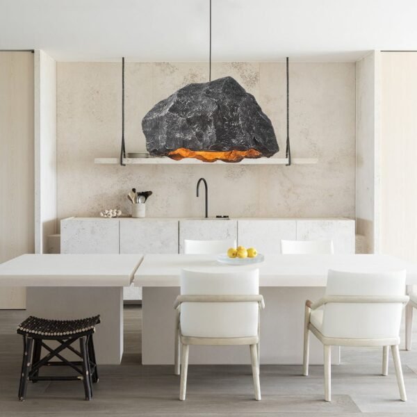 Nordic Stone Rock Design Pendant Light - Image 7