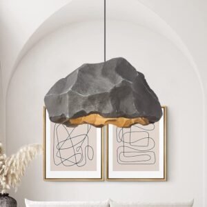Nordic Stone Rock Design Pendant Light