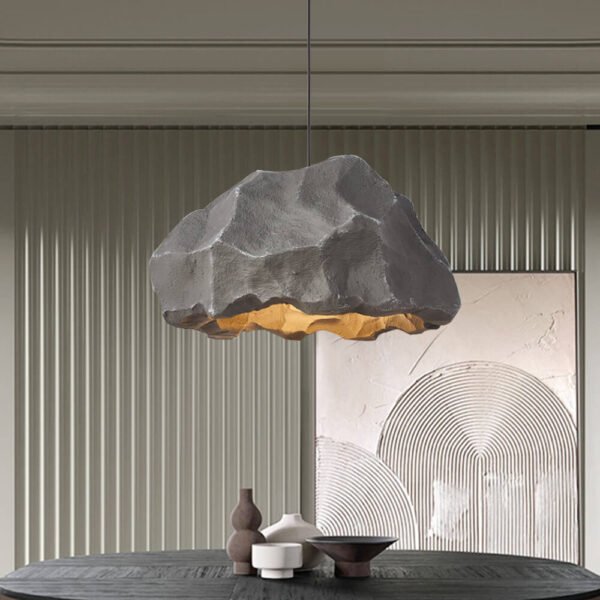 Nordic Stone Rock Design Pendant Light - Image 3