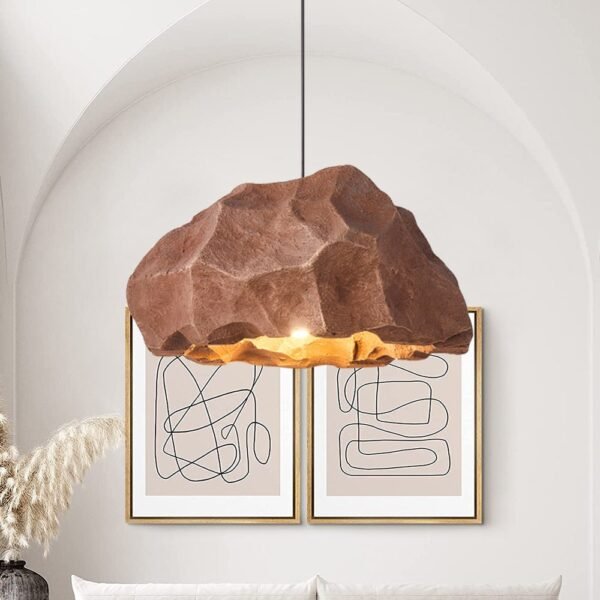 Nordic Stone Rock Design Pendant Light - Image 5