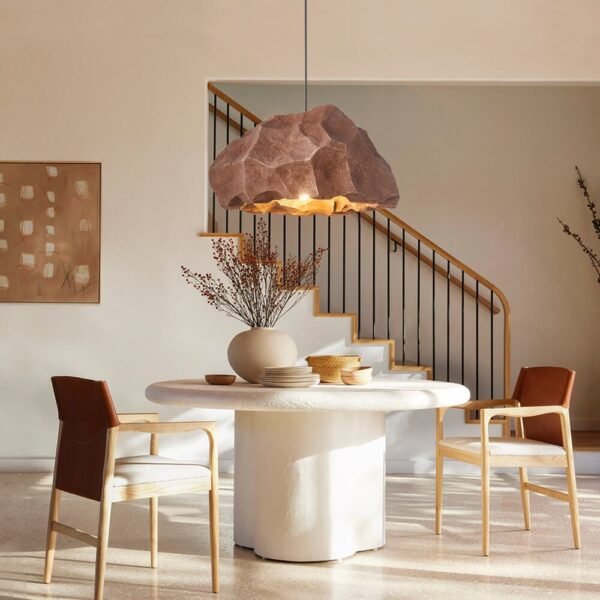Nordic Stone Rock Design Pendant Light - Image 4