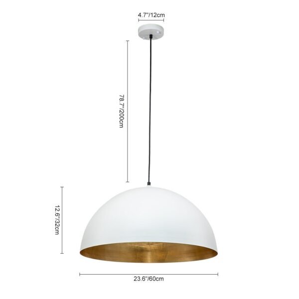 Oversized Large Dome Pendant Light - Image 10