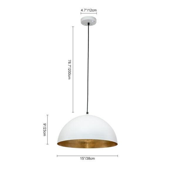 Oversized Large Dome Pendant Light - Image 8