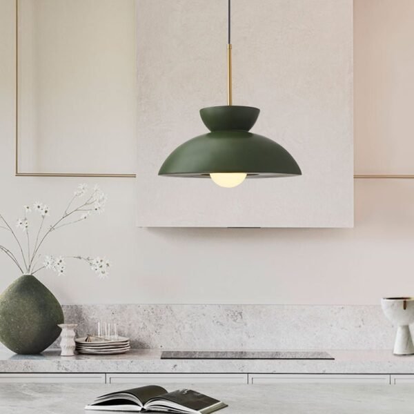 Resin Dome Ceramic Pendant Light - Image 2