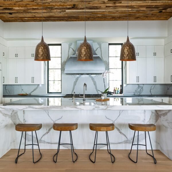 Retro Cylindrical Steel Pendant Light - Image 3