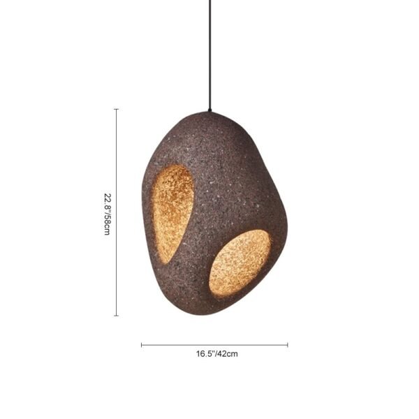 Spots Eggshell Tone Pendant Light - Image 12