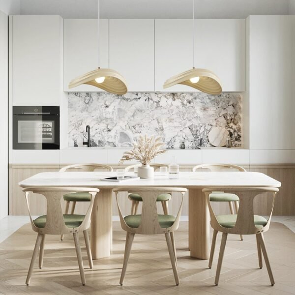 Unique Layered Shape Curved Pendant Light - Image 5