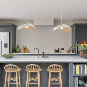 Unique Layered Shape Curved Pendant Light